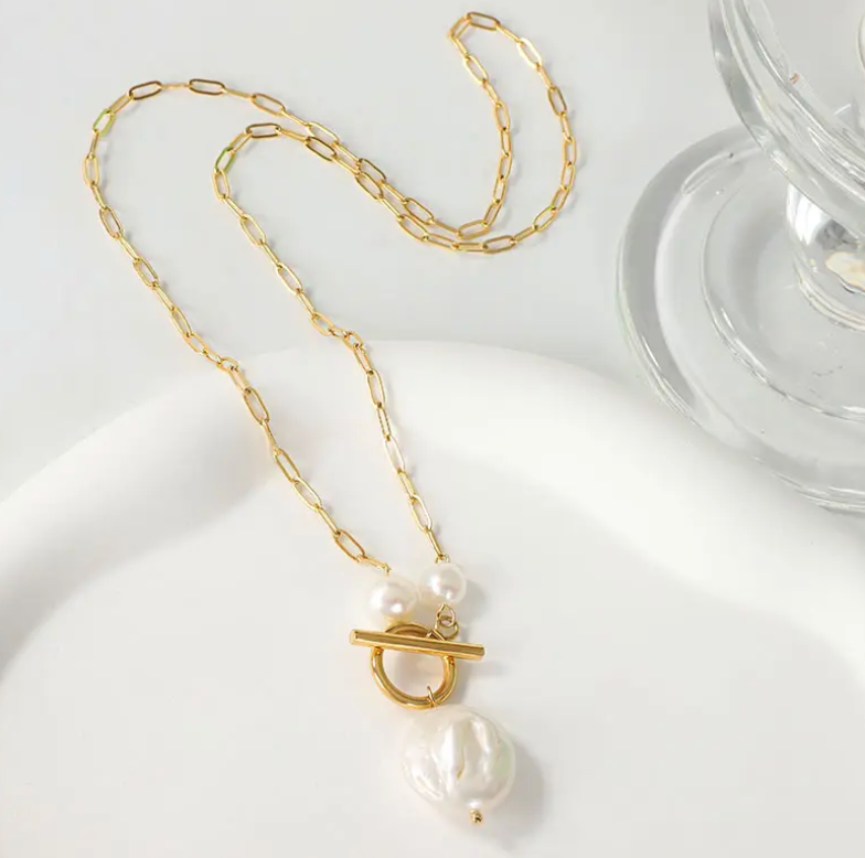 Pearl Bar Necklace